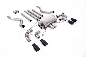 OPF/GPF Back Non-Resonated Valved System (Louder) with Quad GT-90 Cerakote Black Trims