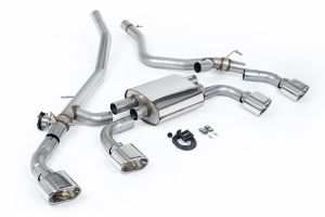  Axle Back System (Valved) with Polished Ovals