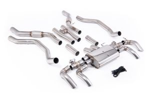  Valved Cat / OPF Back System with Downturns to OE Rear Bumper