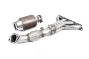  Two Piece Design (Removable Cat / Decat Section)‚ Fits with OE and Milltek Sport Cat Back - Requires a Stage 2 ECU remap