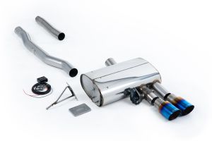  GPF Back with Burnt Titanium GT-90 Trims - Valved System (OE Requires Cutting )