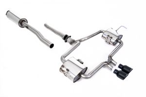  ECE Approved System - Loose Trim Version with Cerakote Black 76mm Trims - Resonated (quieter) Includes bracket locator for 2004 cars