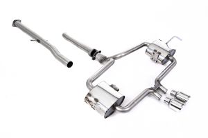  Non-resonated (louder) - Loose Trim Version with Polished 76mm Trims - Includes bracket locator for 2004 cars