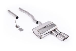  GPF Back with Polished GT-90 Trims - EC Approved (OE Requires Cutting) - For Vehicles with 70mm OE system Only