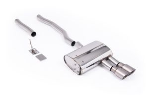  GPF Back with Brushed Titanium GT-90 Trims - EC Approved (OE Requires Cutting) - For Vehicles with 70mm OE system Only