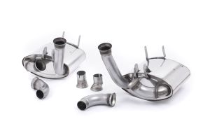  Cup version (offers a powerful GT3-like sound). Uses OE tips
