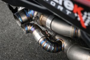  Rear Silencer Bypass Full Titanium Construction - Works with PSE Equipped Cars