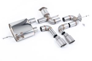  Brushed Titanium GT-90 Tips - Retains OE Valve Control
