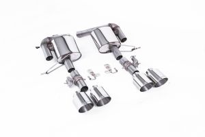 Valved Rear Silencers with GT-115 Polished Tips - Requires OE Bracket to be cut