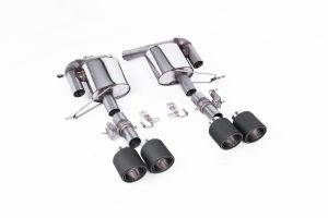  Valved Rear Silencers with JET-115 Carbon Tips - Requires OE Bracket to be cut