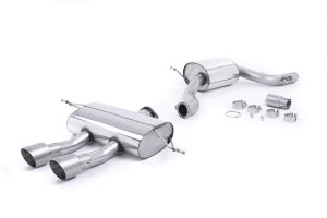  Resonated (quieter). Requires SEAT Sport rear valance if fitting to non-Cupra R model (VAG part number: 1P0 071 061 A)