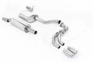  Road + (Part Resonated) with Polished GT-80 Trims. For Vehicles with Independent Rear Suspension.