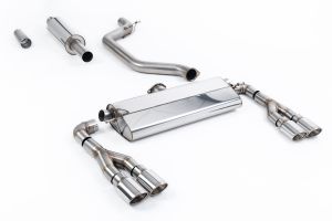  80mm OPF/GPF Back System (Resonated) - Quad Polished Ovals (Require Trimming of Plastic Rear Diffuser) - ECE Approved