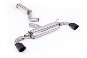  3' / 76mm Resonated OPF/GPF Back System with GT-115 Cerakote Black Trims - ECE Approved
