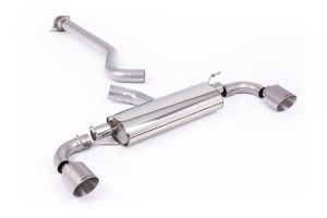  3' / 76mm Non-Resonated (Louder) OPF/GPF Back System with GT-115 Brushed Titanium Trims