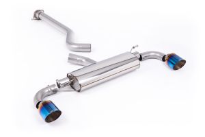  3' / 76mm Non-Resonated (Louder) OPF/GPF Back System with GT-115 Burnt/Blue Titanium Trims