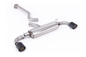  3' / 76mm Non-Resonated (Louder) OPF/GPF Back System with JET-115 Carbon Trims