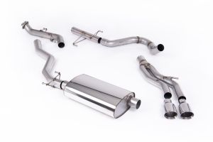  Non-Resonated (Louder) Catback with 2 x GT-100 Polished Tips