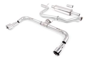  GTi-style dual outlet. Requires GTi rear valance from your nearest VW Dealer. Resonated (quieter).