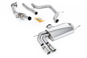  3-inch Race System. Non-resonated (louder). Polished Tips