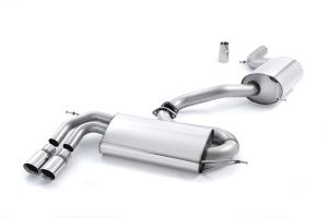  3-inch Race System. Resonated (quieter). Polished Tips