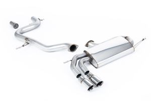  3-inch Race System. Non-resonated (louder). Polished Tips
