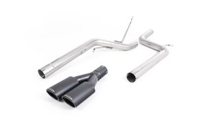  Non-resonated (louder). Twin Black Velvet Oval Tips (Does not fit models with DPF valve)
