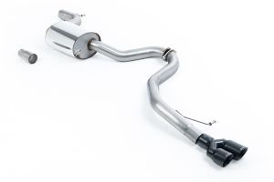  For fitment to OE Downpipe. Twin Cerakote Black Tips