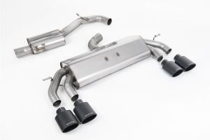  Non-Valved Race System. Resonated (Quieter). Cerakote Black Oval Tips