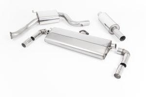  Cat Back Resonated Burnt Titanium GT-100 Trims - EC Approved