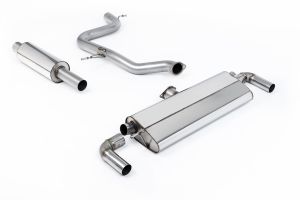  Cat Back Resonated GT-100 Polished Trims - EC Approved