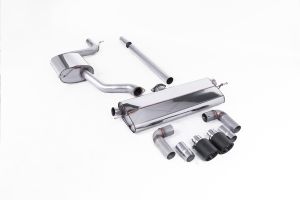  Cat Back Resonated GTI Dual Outlet Style with Carbon Trims - Requires Golf Mk7.5 GTI Rear Valance