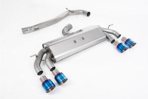  Non-Valved Race System. Non-resonated (louder). Burnt Titanium GT-100 Round Tips