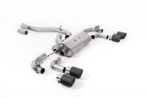  80mm / 3.15 inch Valved Race System  - Non Resonated (Louder) with Carbon JET-100 Round Tips