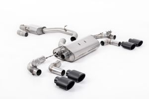  80mm / 3.15 inch Valved Race System  - Resonated with Cerakote Black Ovals