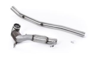  NO CEL (Check Engine Light) - 94mm / 3.7inch ID Turbo Outlet to 80mm / 3.15inch Downpipe with 200CPSI HJS Cat - Fits with Milltek Cat Back System Only