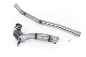 94mm / 3.7inch ID Turbo Outlet to 80mm / 3.15inch Downpipe with 200CPSI Race Cat - Fits with Milltek Cat Back System Only