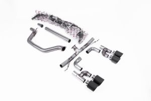  OPF/GPF Back - Golf R Style - Race (Loudest) with Carbon Fibre JET-115 Tips
