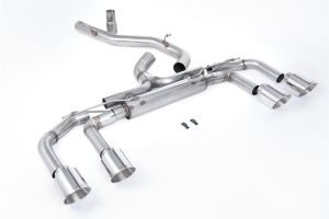  80mm / 3.15 inch System - Race Non Valved (Loudest) with Polished GT-115 Trims
