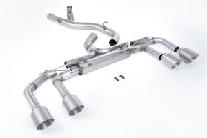  80mm / 3.15 inch System - Race Non Valved (Loudest) with Titanium GT-115 Trims