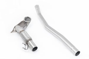  V2 Large Bore Downpipe with 200CPSI HJS Cat (104mm to 80mm) - Must be fitted with Milltek Sport Cat Back
