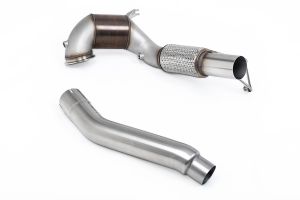  94mm / 3.7inch ID Turbo Outlet to 80mm / 3.15inch Downpipe with 200CPSI NO CEL Race Cat- Fits with OE CatBack System Only