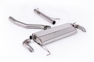  80mm / 3.15' Non-Resonated (Louder) System with Downturn Tips (No Cutting Required)