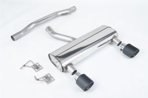Milltek Sport  Non Resonated (louder) with Carbon Fibre JET-115 Tips Audi  TT  3.2 V6 quattro Coupe & Roadster
