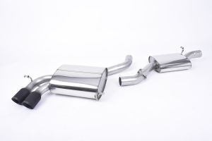 Milltek Sport Resonated (quieter). Ceramic Black Tips Audi S3 2.0 T quattro 3-Door 8P