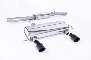 Milltek Sport  3-inch Race System. Resonated (quieter). Black Velvet Tips. 180 models may require dual-outlet rear valance from the 225 model Audi  TT  180 / 225 quattro Coupe & Roadster