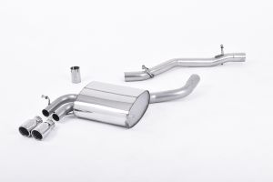 Milltek Sport Non-resonated (louder) Audi A3 3.2 V6 quattro 3 door & 5 door Sportback