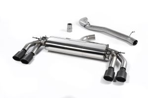 Milltek Sport  Non Res (louder) with Cerakote Black Oval Tips Audi  TT Mk3  TTS 2.0TFSI Quattro (Non-OPF/GPF Models)