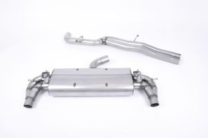 Milltek Sport Non-Res (Louder) with Polished Oval Trims Audi RS3 Sportback (8V MQB - Pre Facelift Only)