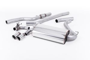 Milltek Sport  OE-style twin-outlet. Non-resonated (louder). Polished tips BMW  4 Series  F32 428i Coupé (Automatic Gearbox‚ without Tow Bar‚ None xDrive & N20 Engine Only)